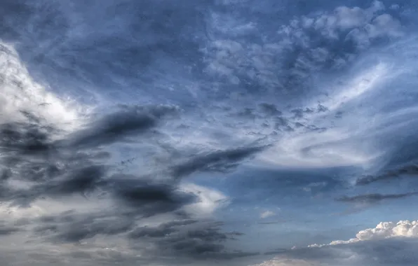 Sky, blue, cloud, rainy, Suhart