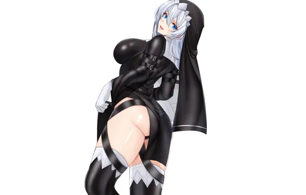 Picture hot, sexy, girls, anime, pretty, butt, breasts, black dress