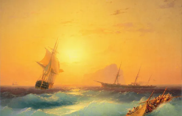 Sea, picture, painting, Aivazovsky