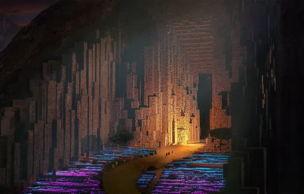 Road, cave, neom, saudi arabia, architecture workshop, utamo