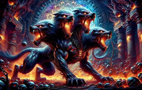 Beast, Cerberus, the Hellhound