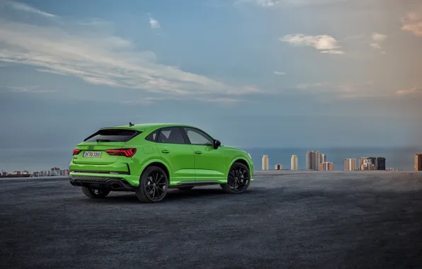 Audi, the evening, rear view, crossover, Sportback, 2020, RS Q3