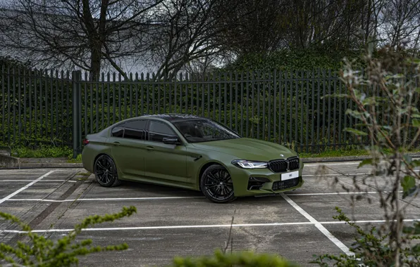 Picture Green, Black, Wheels, F90, M5 Competition