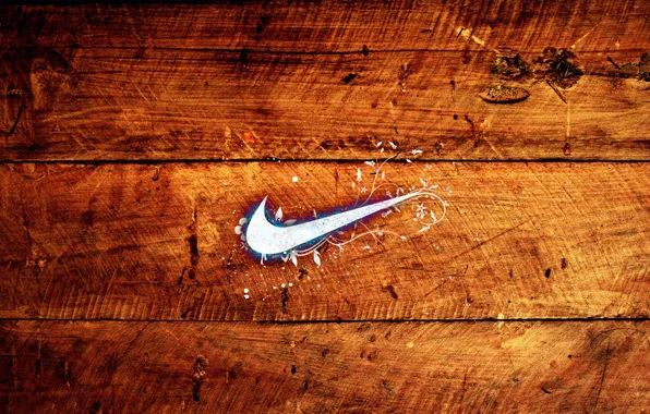 Picture tree, wooden, nike