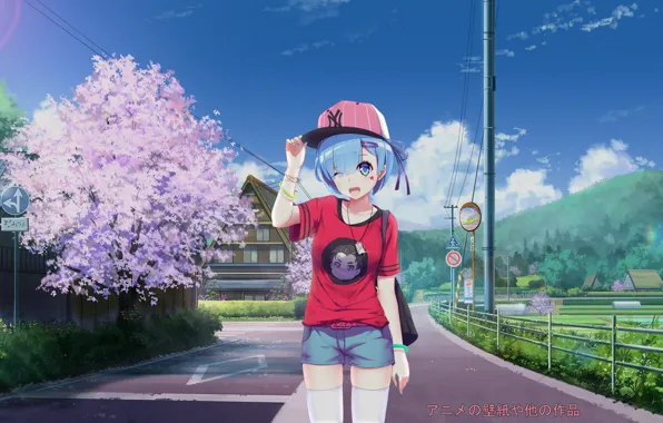 Girl, anime, rem, re zero kara hajime chip isek or seikatsu, REM, madskillz, anime background