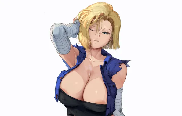 Girl, sexy, cleavage, blouse, erect nipples, boobs, anime, beautiful