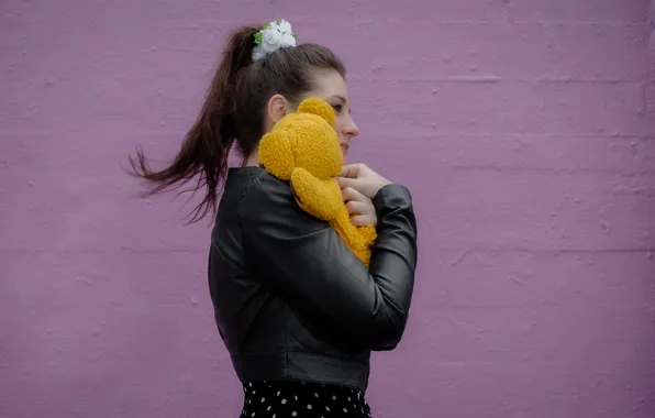 Background, wall, toy, jacket, flowers