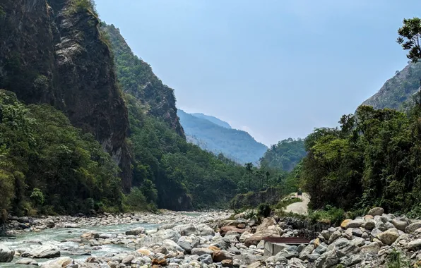 Mountains, rocks, Gorge, river, Nepal, Nepal, mountain river, pixel 7 pro sample photo