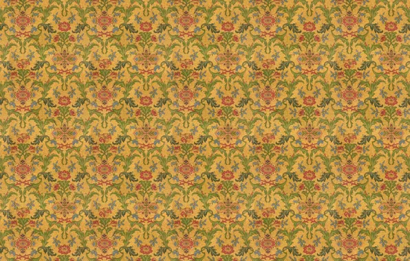Flowers, branches, background, Wallpaper, foliage, texture, ornament, floral patterns