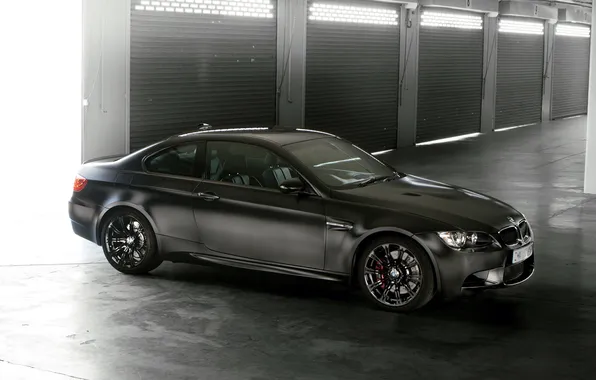 Picture light, black, bmw, BMW, coupe, coupe, garage.gate, frozen edition