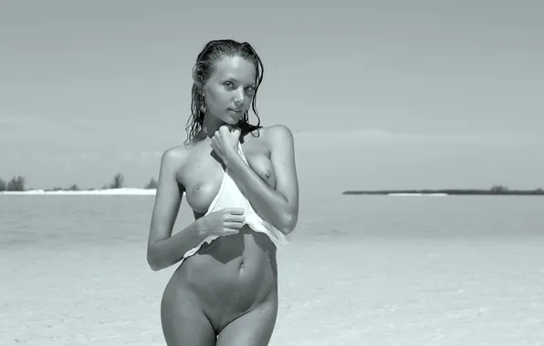 Retro, photo, white, Kate, wet, eyes, Black, beautiful