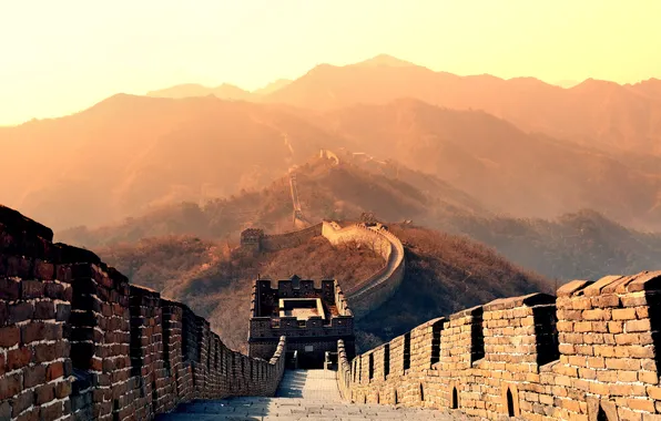 Picture colorful, china, color, building, brick, chinese, defense, border