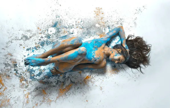 Girl, paint, girl, paint, Jose Antonio Roman Andrades