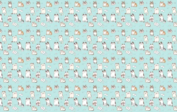 Picture background, texture, art, kittens, children's