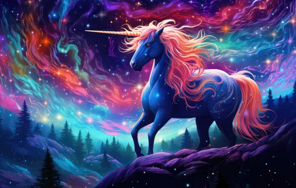 The sky, look, face, clouds, nature, pose, horse, horse