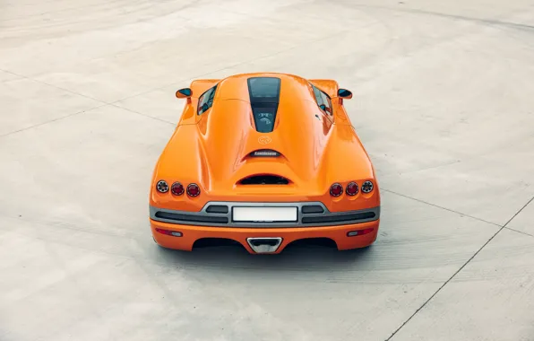 Ass, Koenigsegg, car, orange, exhaust pipe, rear view, CCR, Koenigsegg CCR