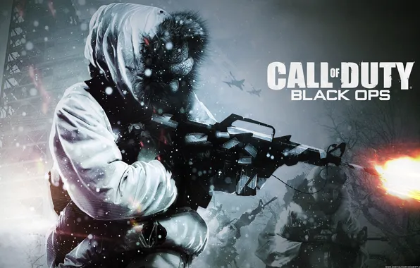 Picture Winter, Call of Duty, Machine, Black Ops