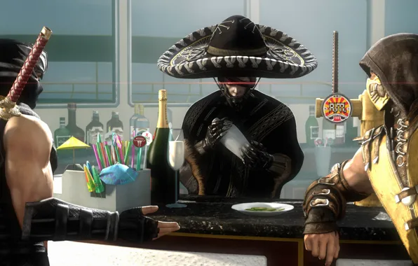 Hat, snake, scorpion, crossover, mortal kombat, jack, sombrero, raiden