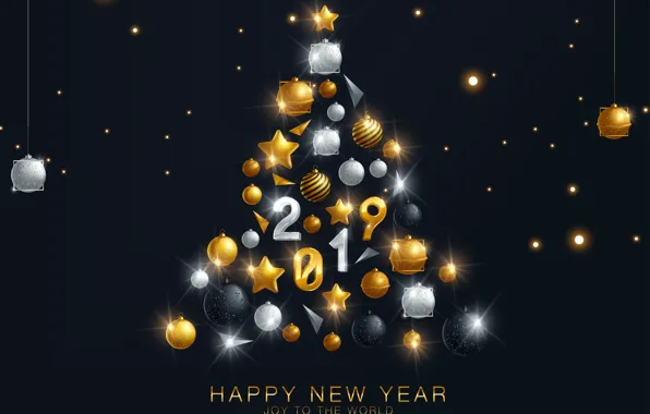 Decoration, balls, tree, New Year, Christmas, happy, Christmas, balls
