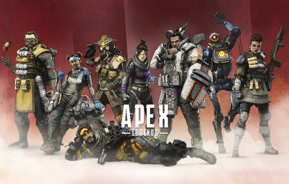 Picture Apex Legends, characters, background