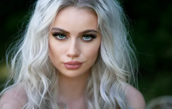 Picture look, girl, face, hair, blonde