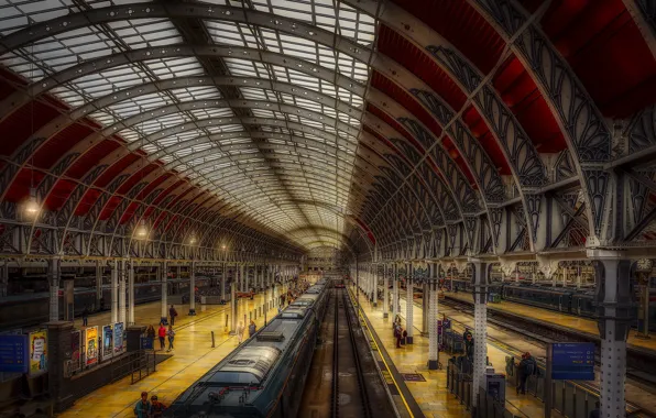 Picture london, train, Paddington Station