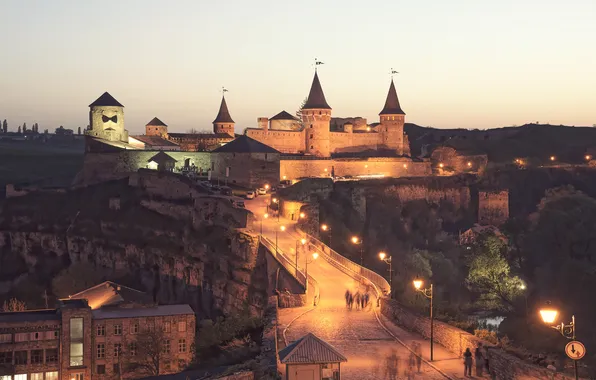 Picture castle, fortress, Kamianets-Podilskyi