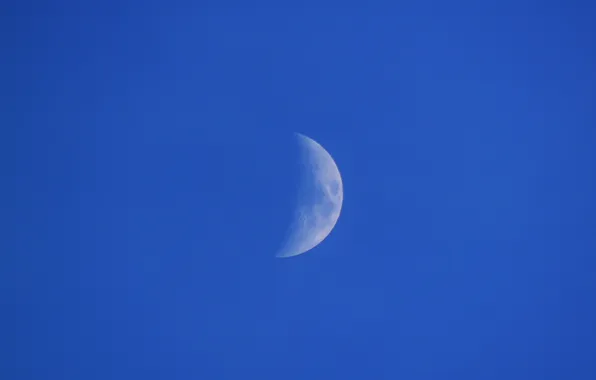The sky, The moon, Blue