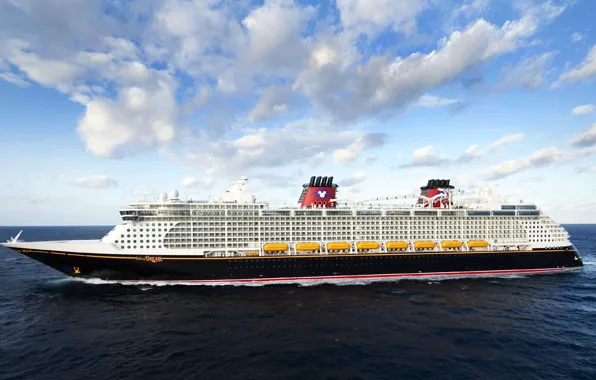 The sky, The ocean, Sea, Liner, Board, The ship, Disney, Passenger