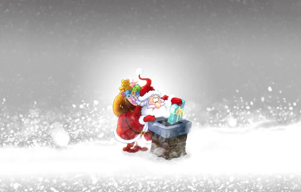 Winter, new year, gifts
