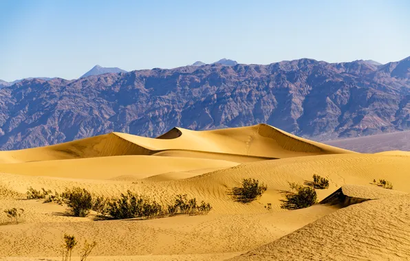 Picture sand, the sky, landscape, mountains, nature, rocks, desert, horizon