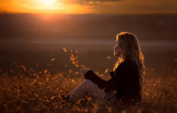 Field, girl, the sun, Dreams Of Gold