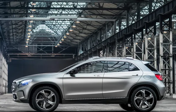 Machine, Concept, Mercedes-Benz, the concept, side view, GLA