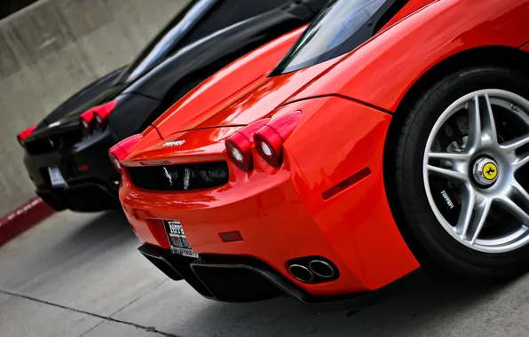 Picture red, black, Ferrari, supercar, red, supercar, Ferrari, black