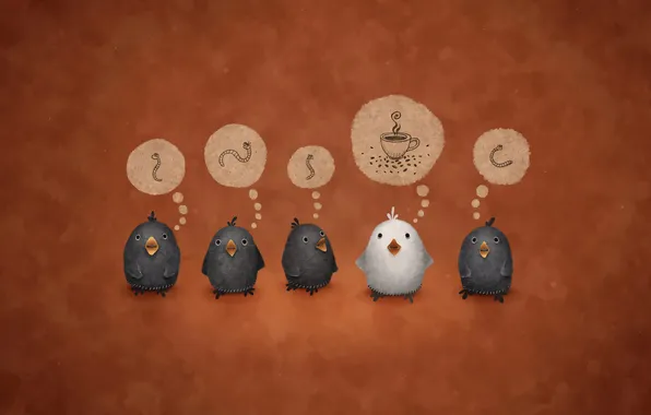 Birds, background, thoughts, birds, VLADSTUDIO