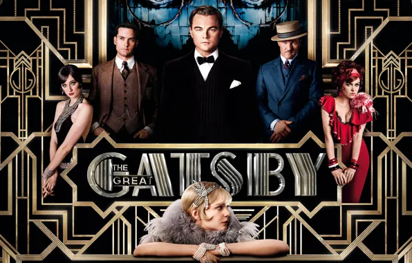 Poster, drama, Leonardo DiCaprio, Isla Fisher, Isla Fisher, Leonardo DiCaprio, The Great Gatsby, Carey Mulligan