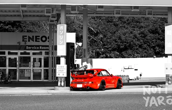 Picture 911, turbo, red, porsche