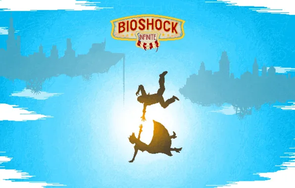 Picture drop, Bioshock Infinite, 8 bit, 8 bit, falling