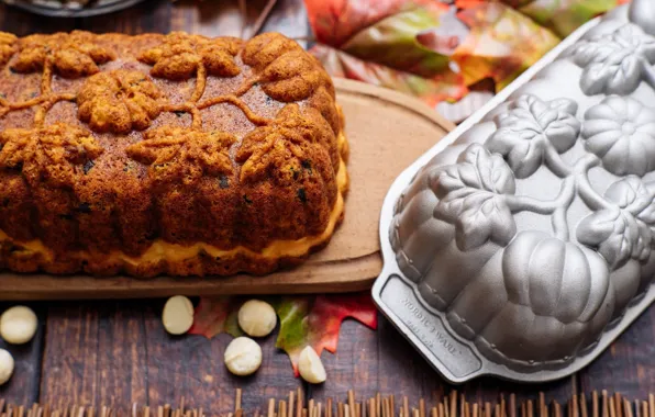Picture form, nuts, pattern, cakes, cupcakes