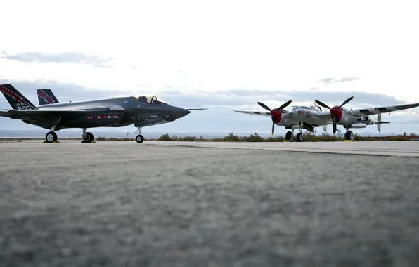 UNITED STATES AIR FORCE, Lightning II, F-35, Lockheed Martin, P-38 Lightning