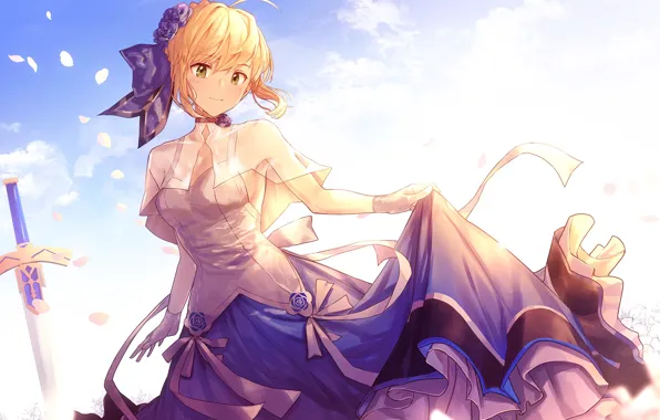 Girl, sword, Excalibur, Fate / Grand Order, The destiny of a great campaign