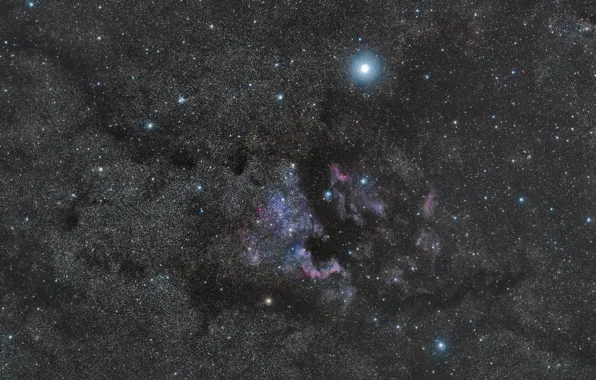 Picture Nebula, North America, North America Nebula, in the constellation Swan