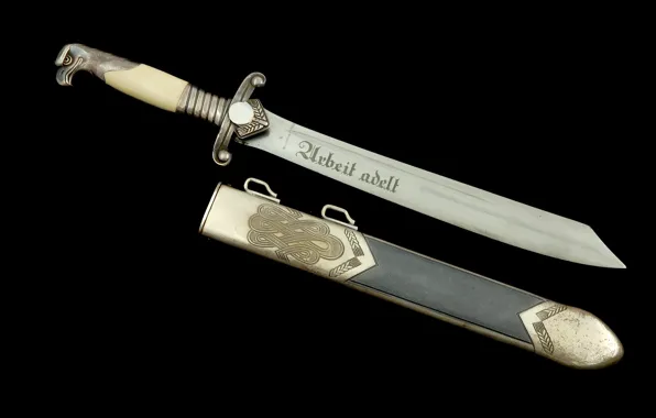 Picture dagger, (blade, inscription, National, service, Reich, Work, )