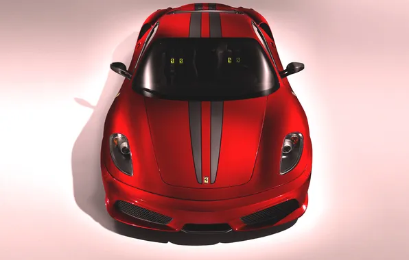 Picture Red, Auto, Machine, Ferrari, The hood, F430, Ferrari, Lights