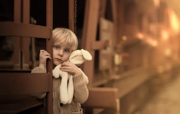 Sadness, toy, boy, Goodbye