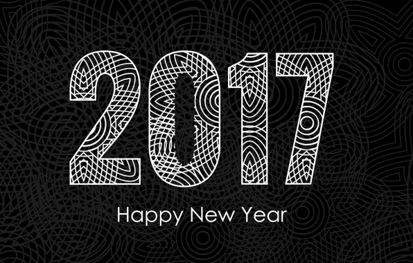 Picture pattern, graphics, New year, New Year, Holidays, 2017
