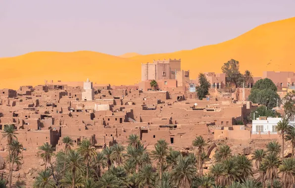Picture desert, background, africa, drought, architecture, algeria, african
