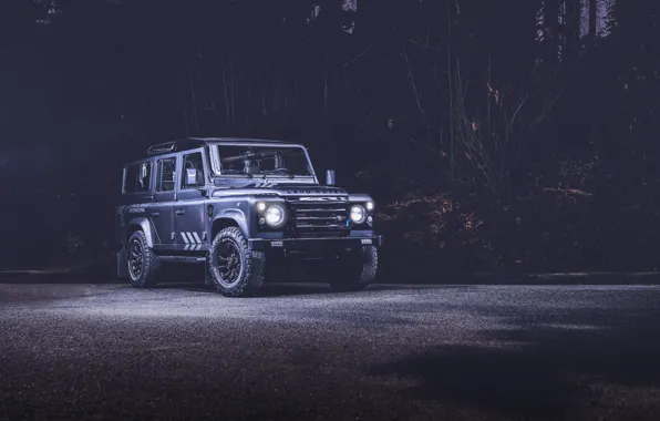 Land Rover, Night, Defender