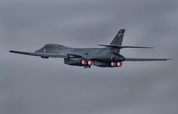 Picture flight, Lancer, bomber, B-1B, strategic, Rockwell, supersonic