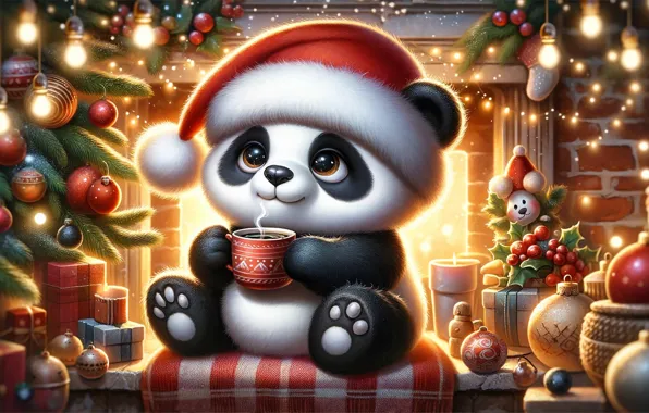 Light, comfort, style, room, animal, the evening, bear, Christmas